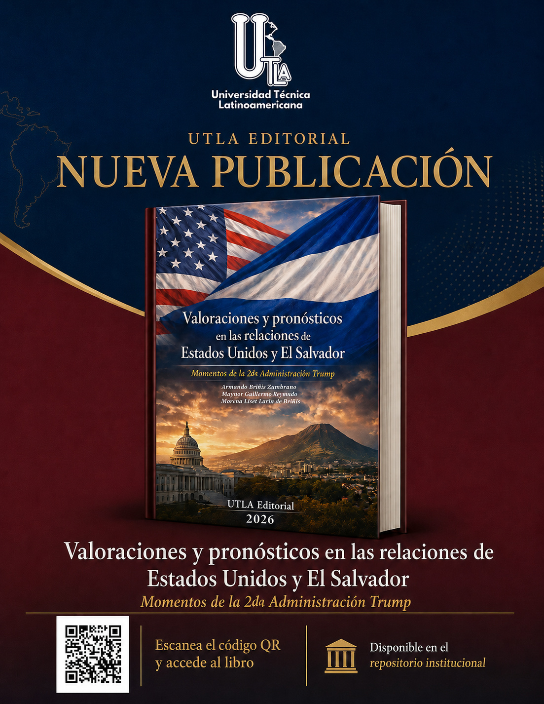 UTLA Editorial publica libro sobre las relaciones entre Estados Unidos y El Salvador